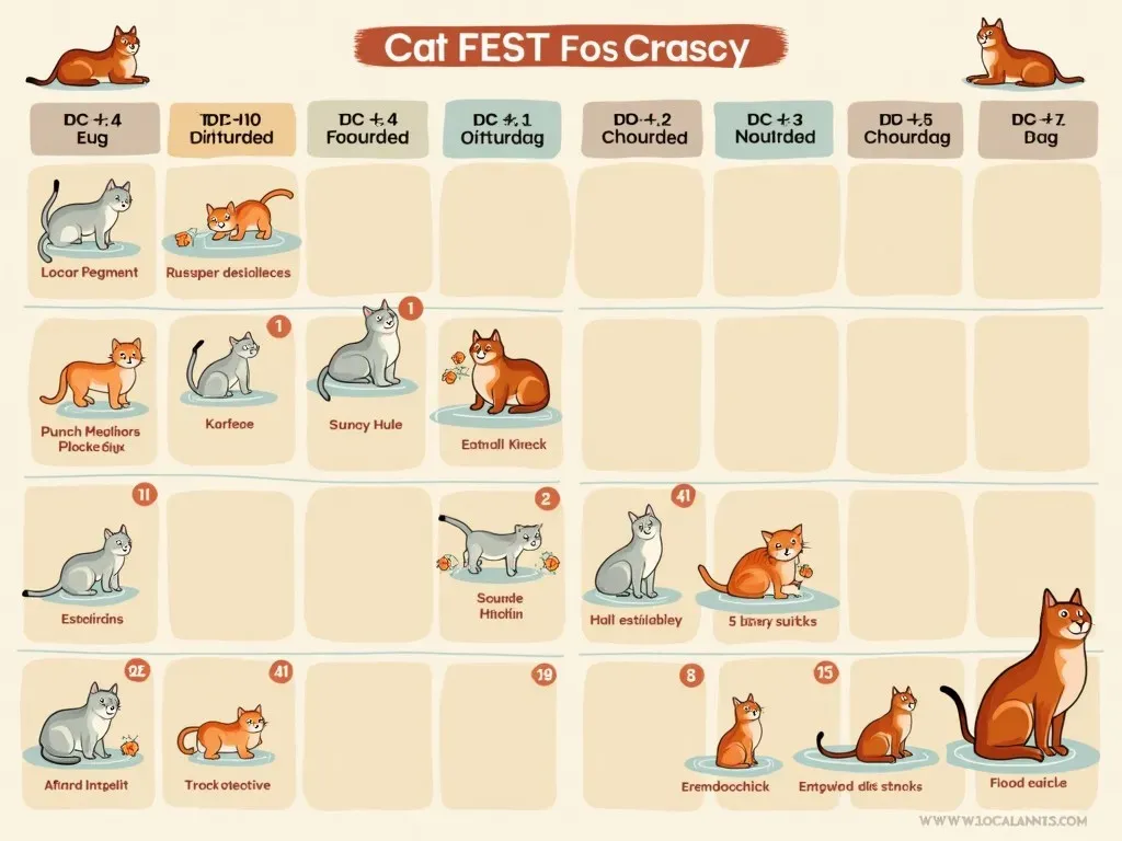 Calendrier de gestation chat