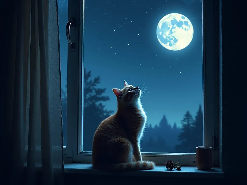 Chat qui miaule la nuit