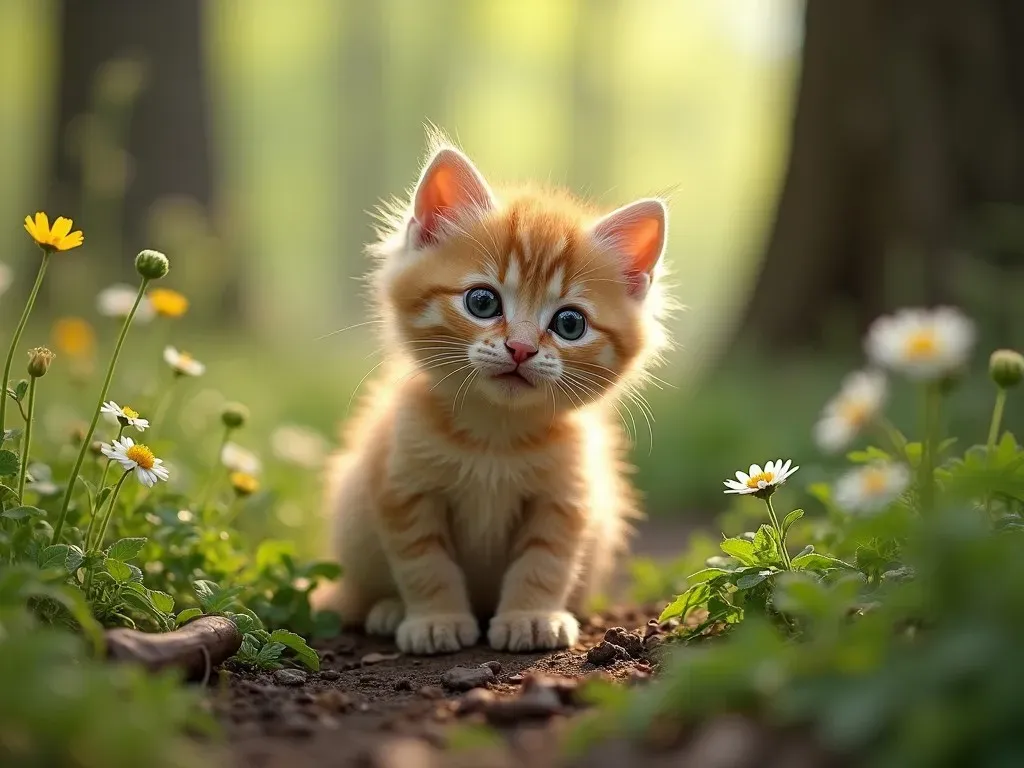 Chat forestier chaton : Découvrez le Petit Félin Sauvage qui Réjouit les Amateurs de Nature!