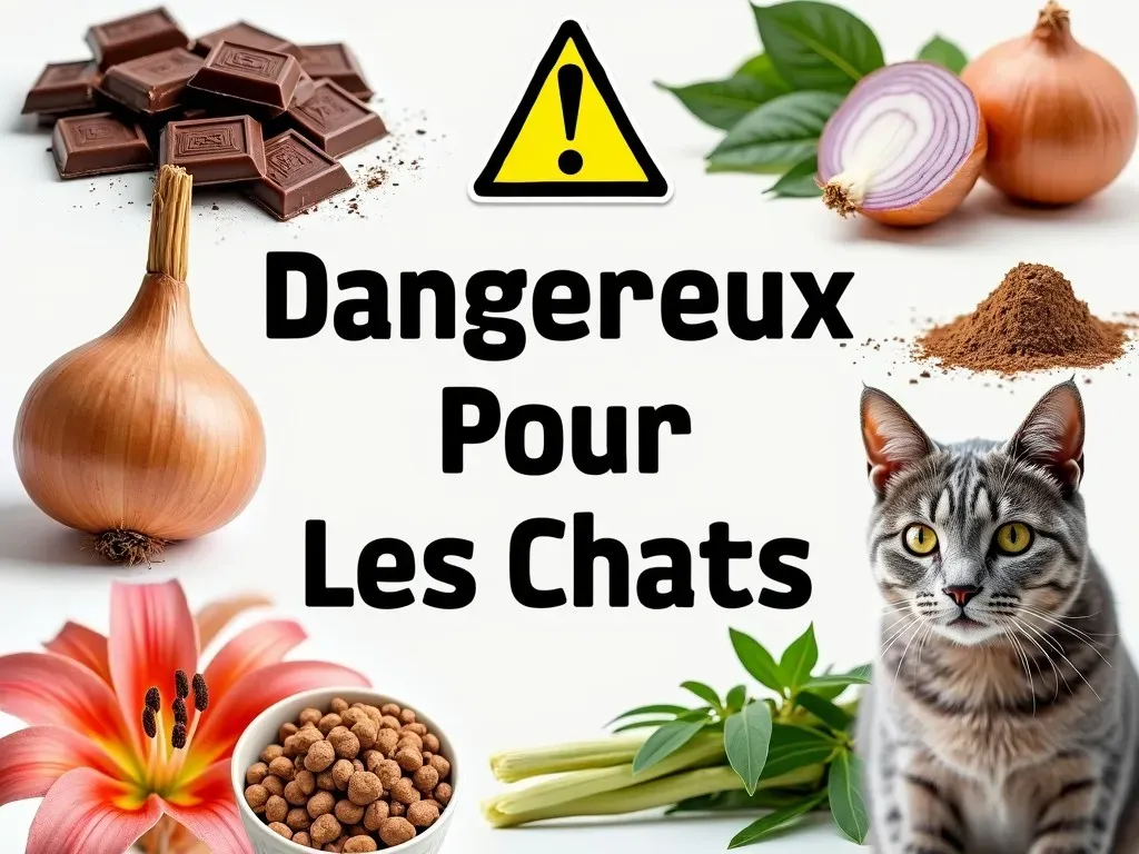 Attention ! Ces Aliments et Plantes Sont Dangereux Pour Les Chats ! 🚨