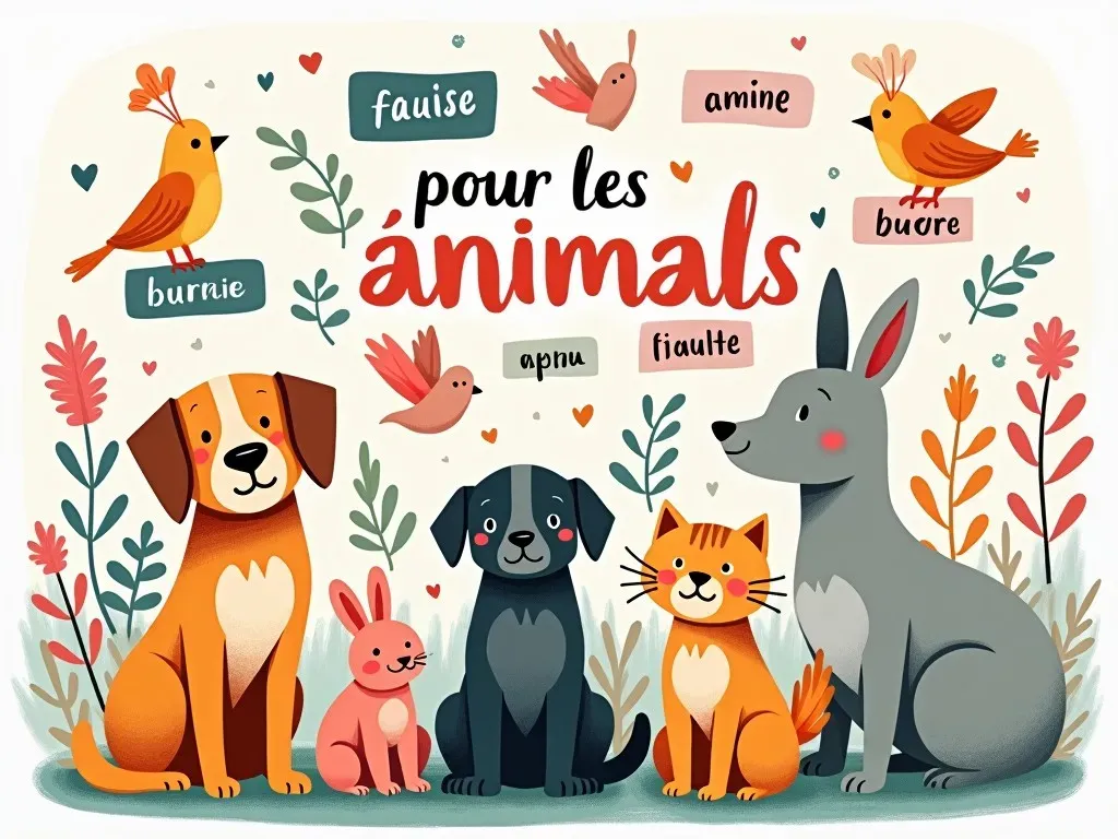 nom pour les animaux