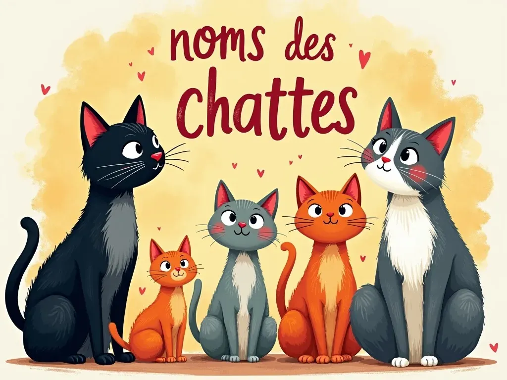 noms des chattes