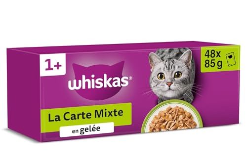 Avis WHISKAS Repas – 48 Sachets : Nourriture idéale pour chats