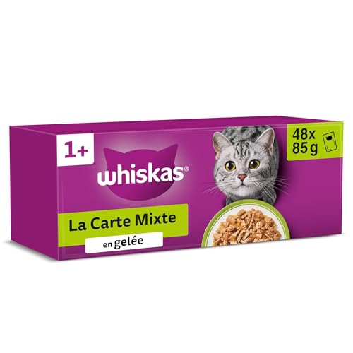 Avis WHISKAS Repas – 48 Sachets : Nourriture idéale pour chats