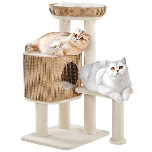 Avis Yaheetech Arbre à Chat en Rotin : Test Complet