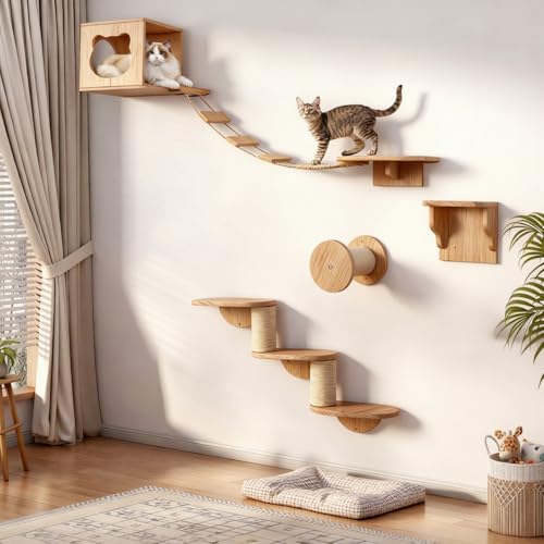 Avis JAZUIHA Mur d&rsquo;escalade pour chats : Test et Analyse