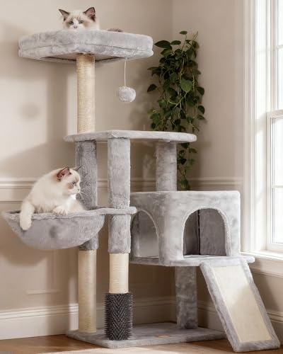 Avis Heybly Arbre à Chat : Brosse Intégrée et Confort
